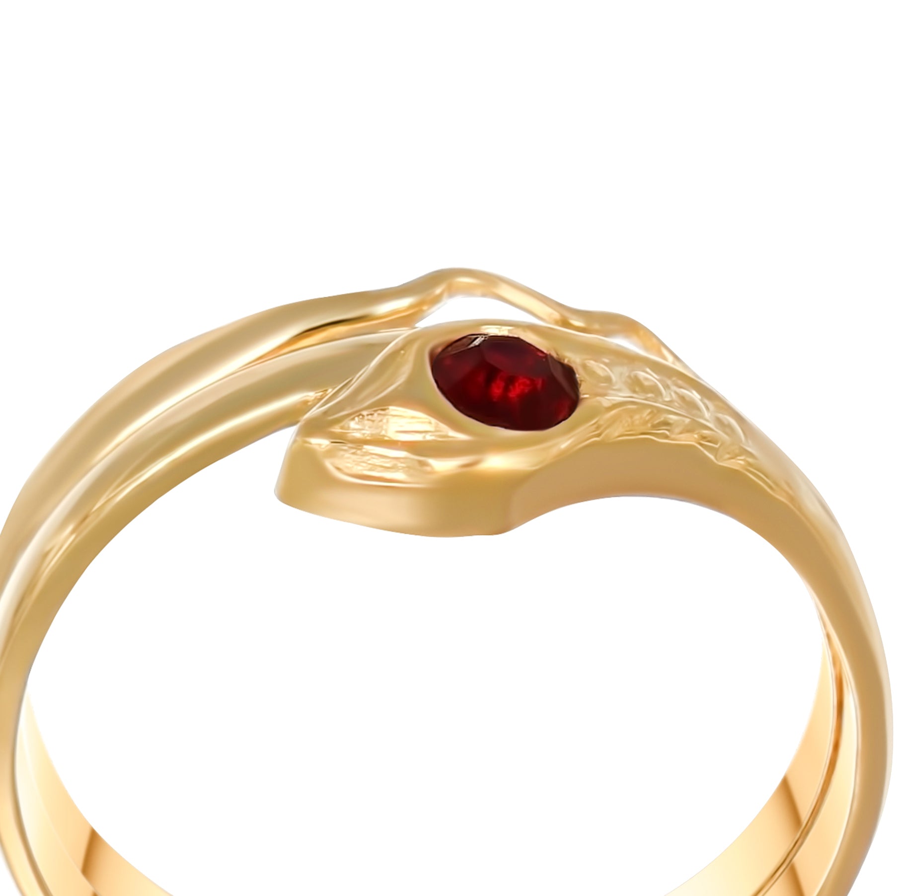 Anello - Oro giallo 18 kt. - 0,08 ct. tw. Rubino