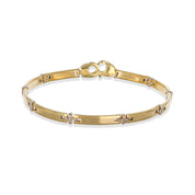 Bracciale in Oro giallo, Oro bianco 18 carati