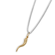 Collana con Ciondolo in Oro Bianco 18 carati