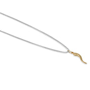 Collana con Ciondolo in Oro Bianco 18 carati