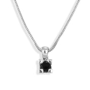 Collana con ciondolo - 18 carati Oro bianco - 0.33ct. tw. Diamante (Con trattamento colore)