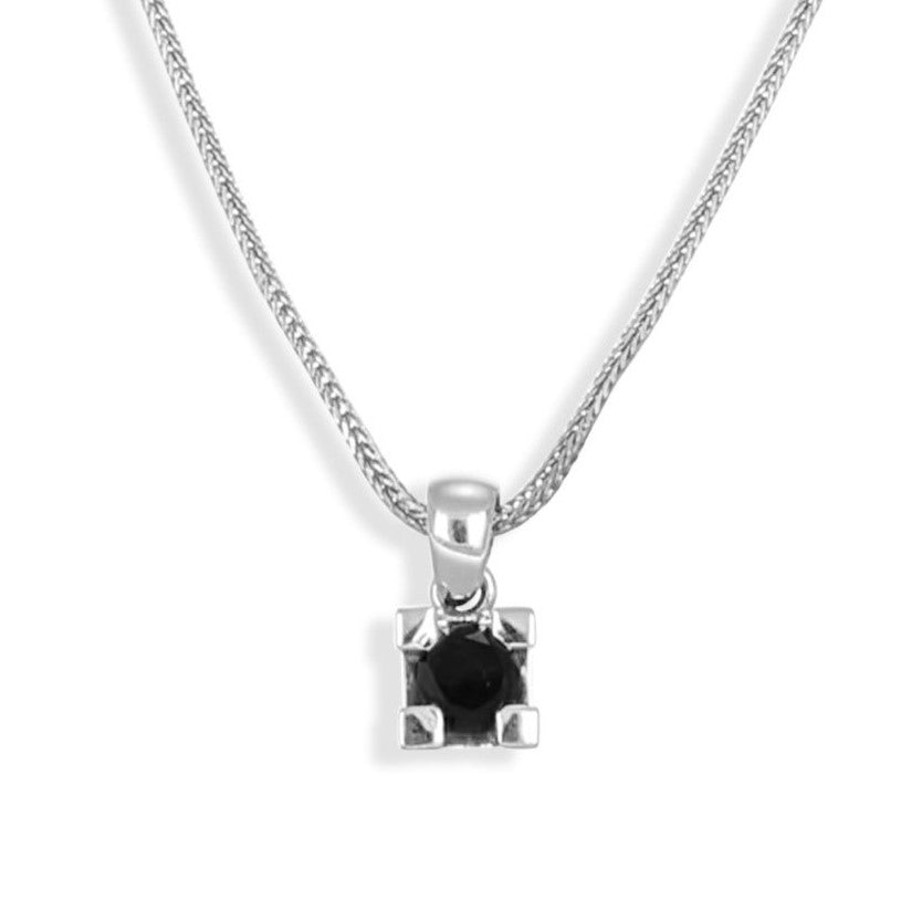 Collana con ciondolo - 18 carati Oro bianco - 0.33ct. tw. Diamante (Con trattamento colore)