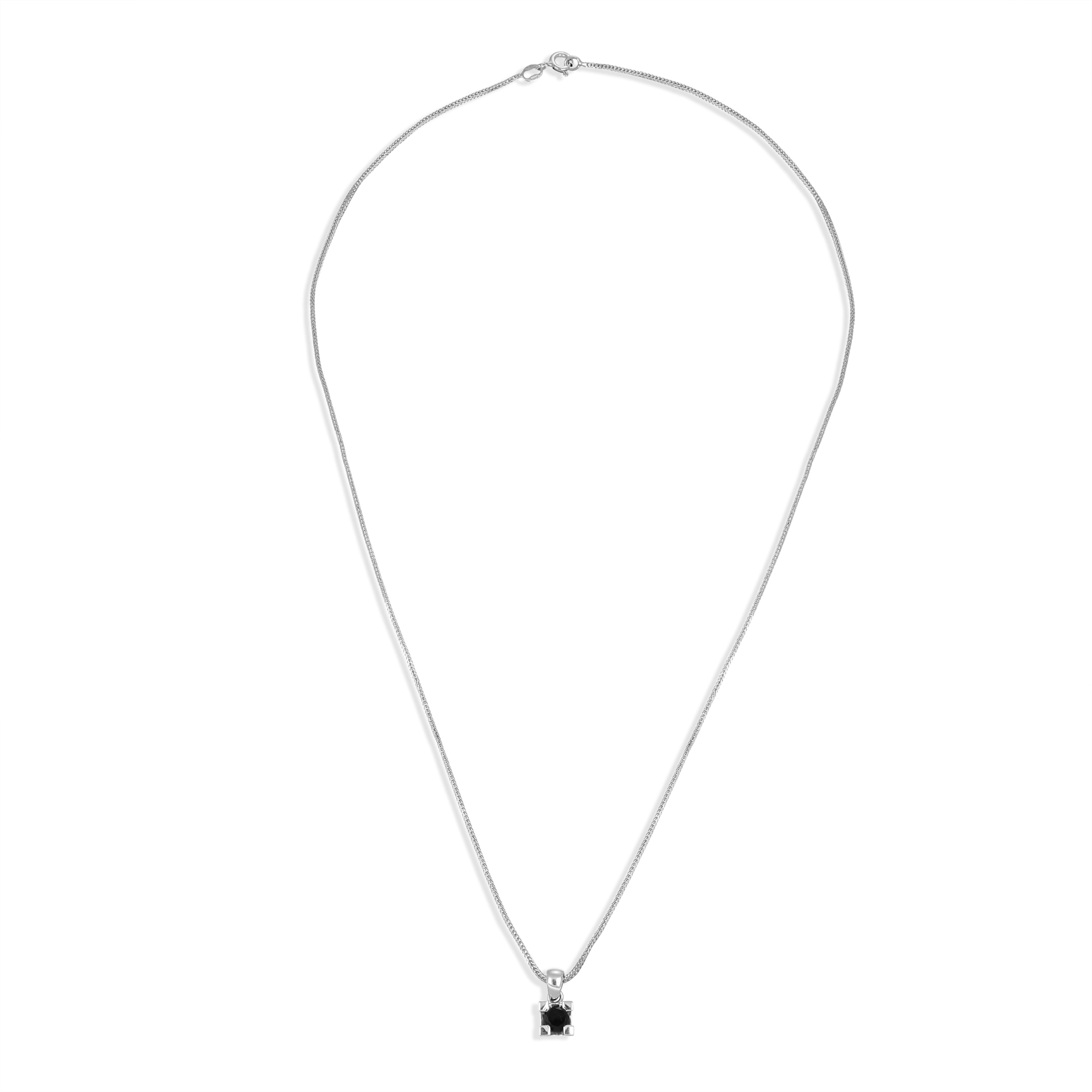 Collana con ciondolo - 18 carati Oro bianco - 0.33ct. tw. Diamante (Con trattamento colore)