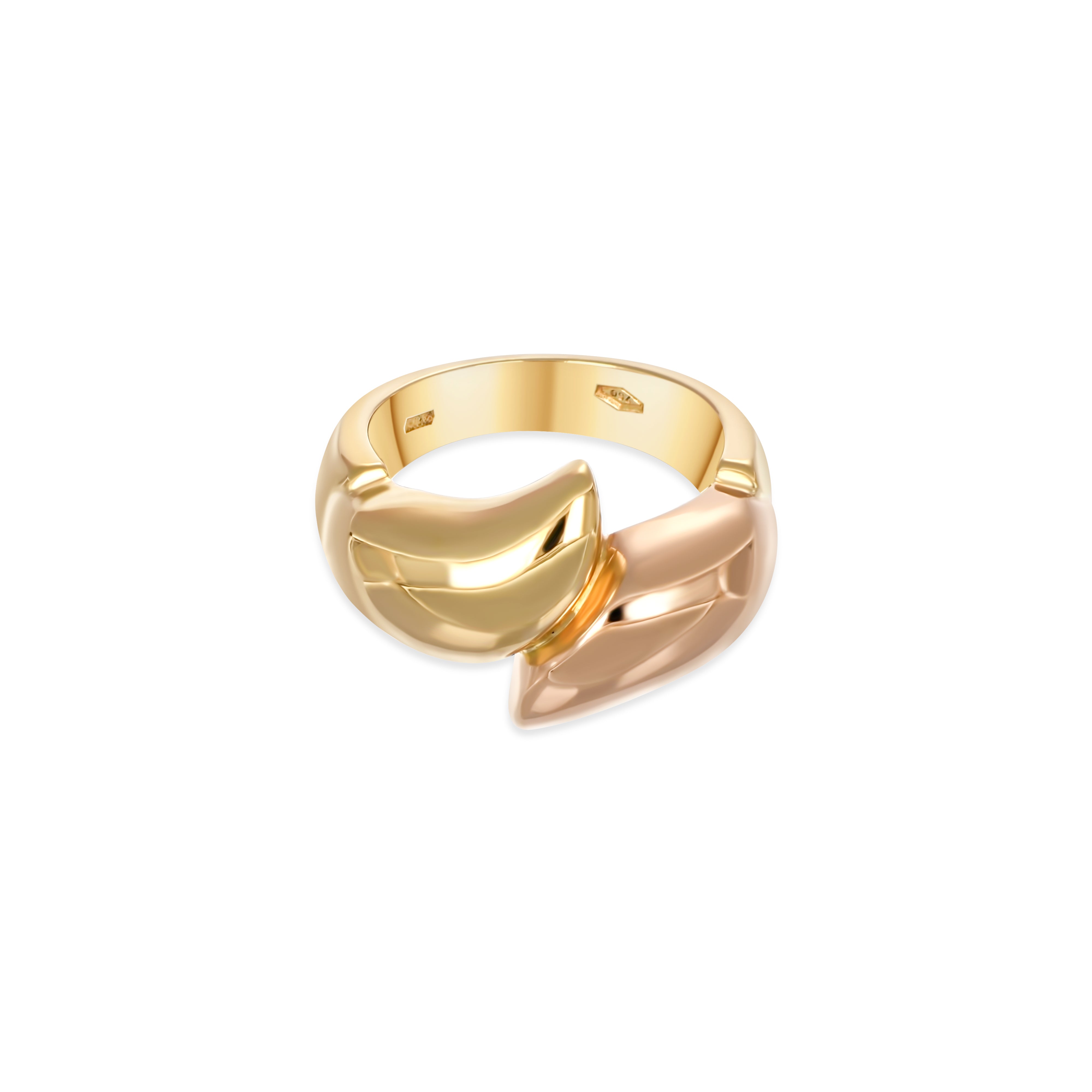 Anello - Oro rosa 18 kt, Oro giallo