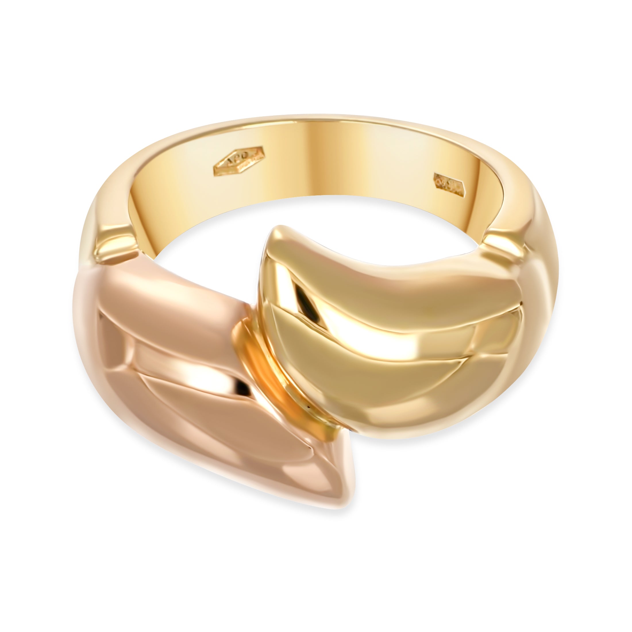 Anello - Oro rosa 18 kt, Oro giallo