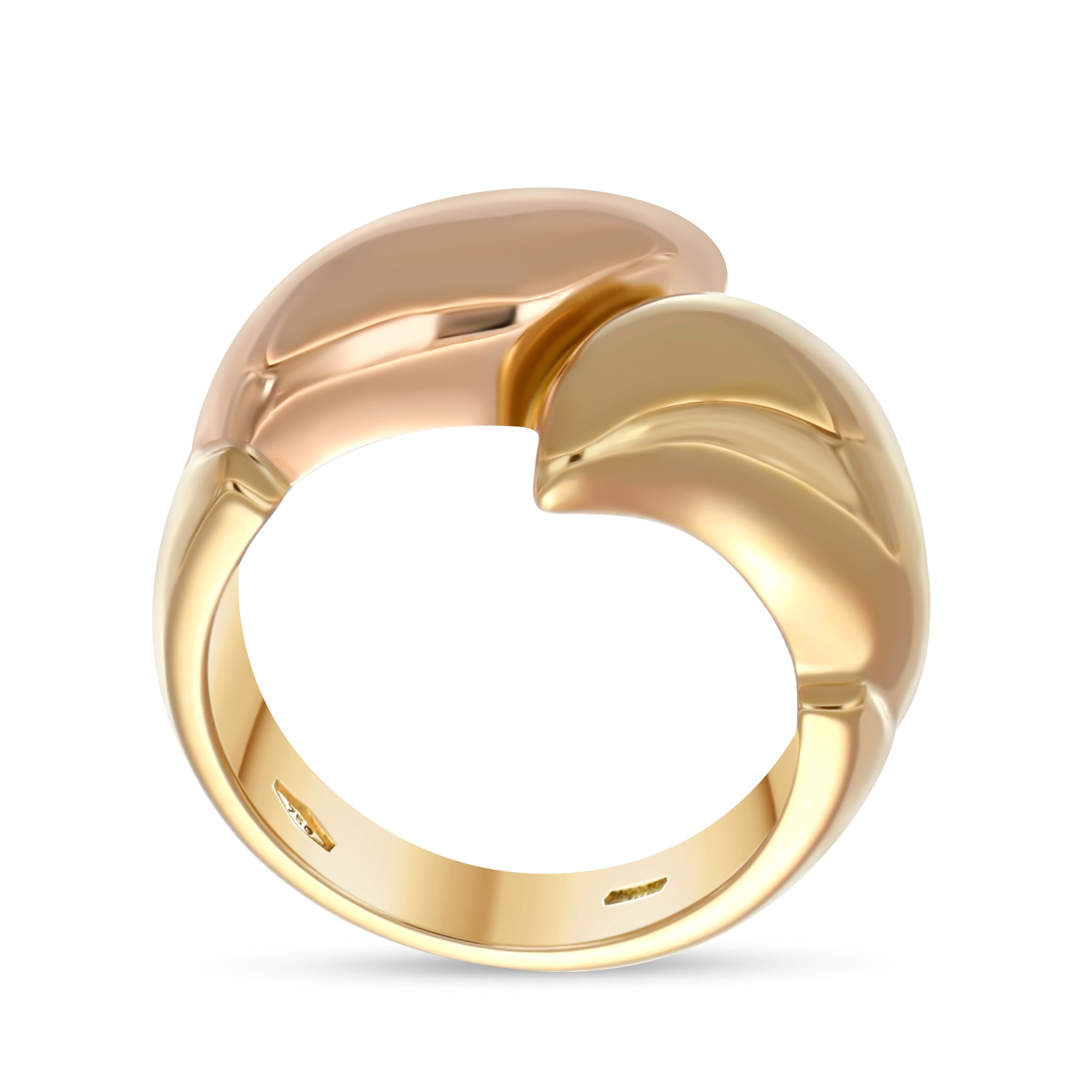 Anello - Oro rosa 18 kt, Oro giallo