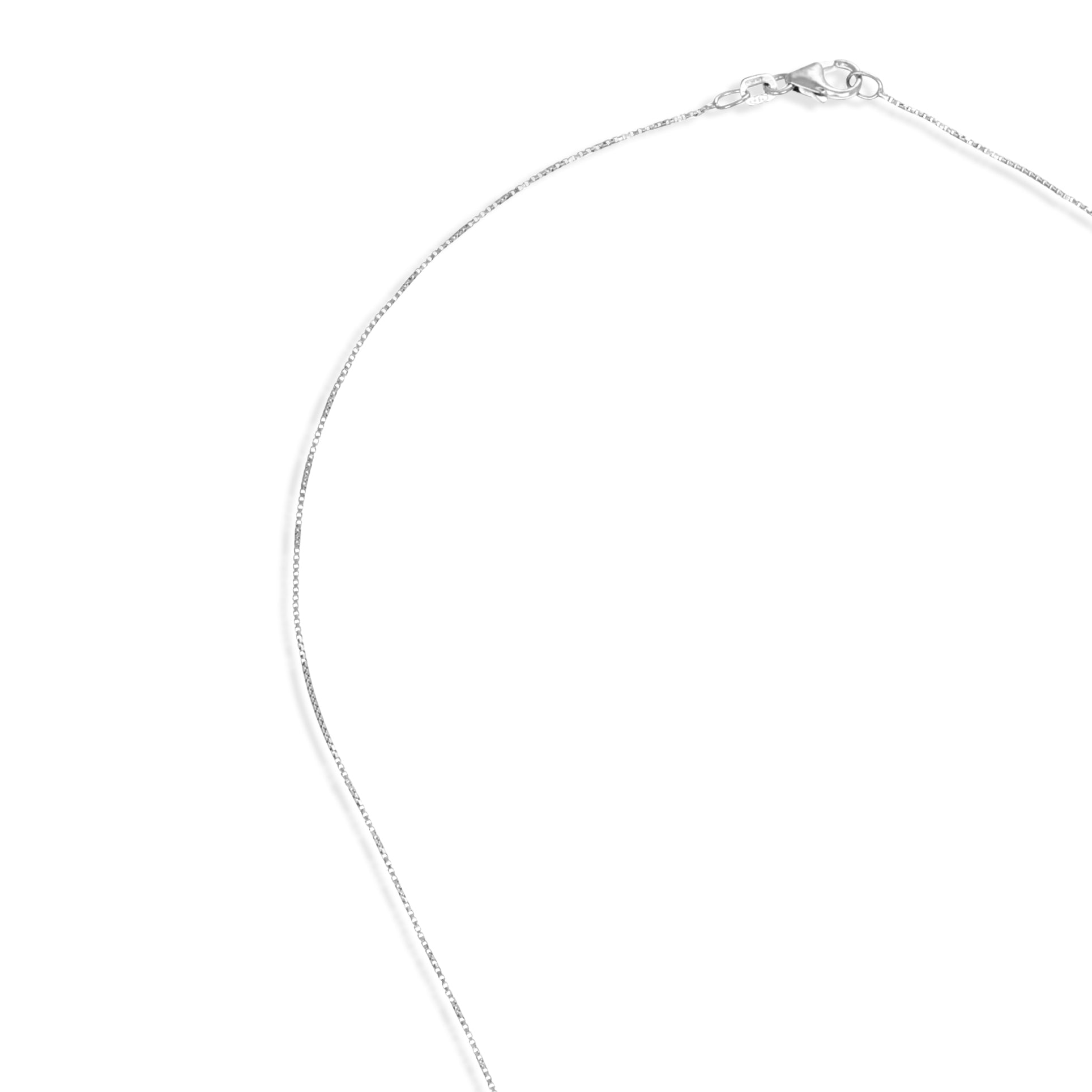 Collana con ciondolo - 18 carati Oro bianco - 0.22ct. tw. Diamante (Naturale)