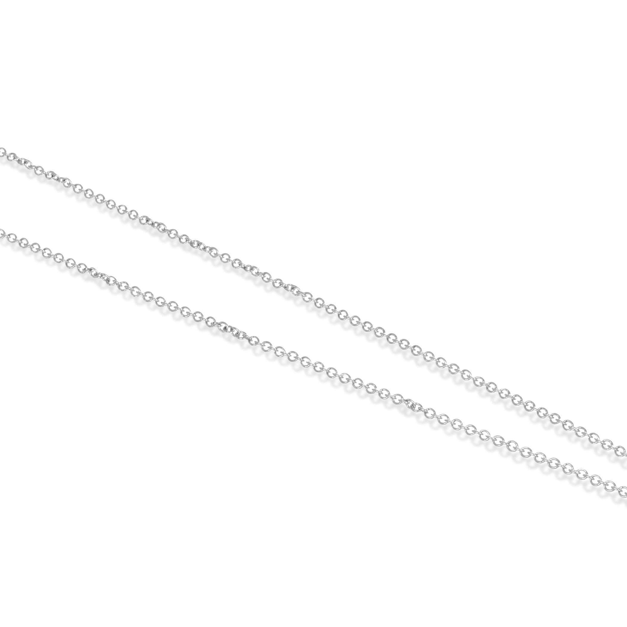 Collana con ciondolo - 18 carati Oro bianco - 0.67 tw. Diamante