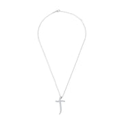 Collana con ciondolo - 18 carati Oro bianco - 0.67 tw. Diamante