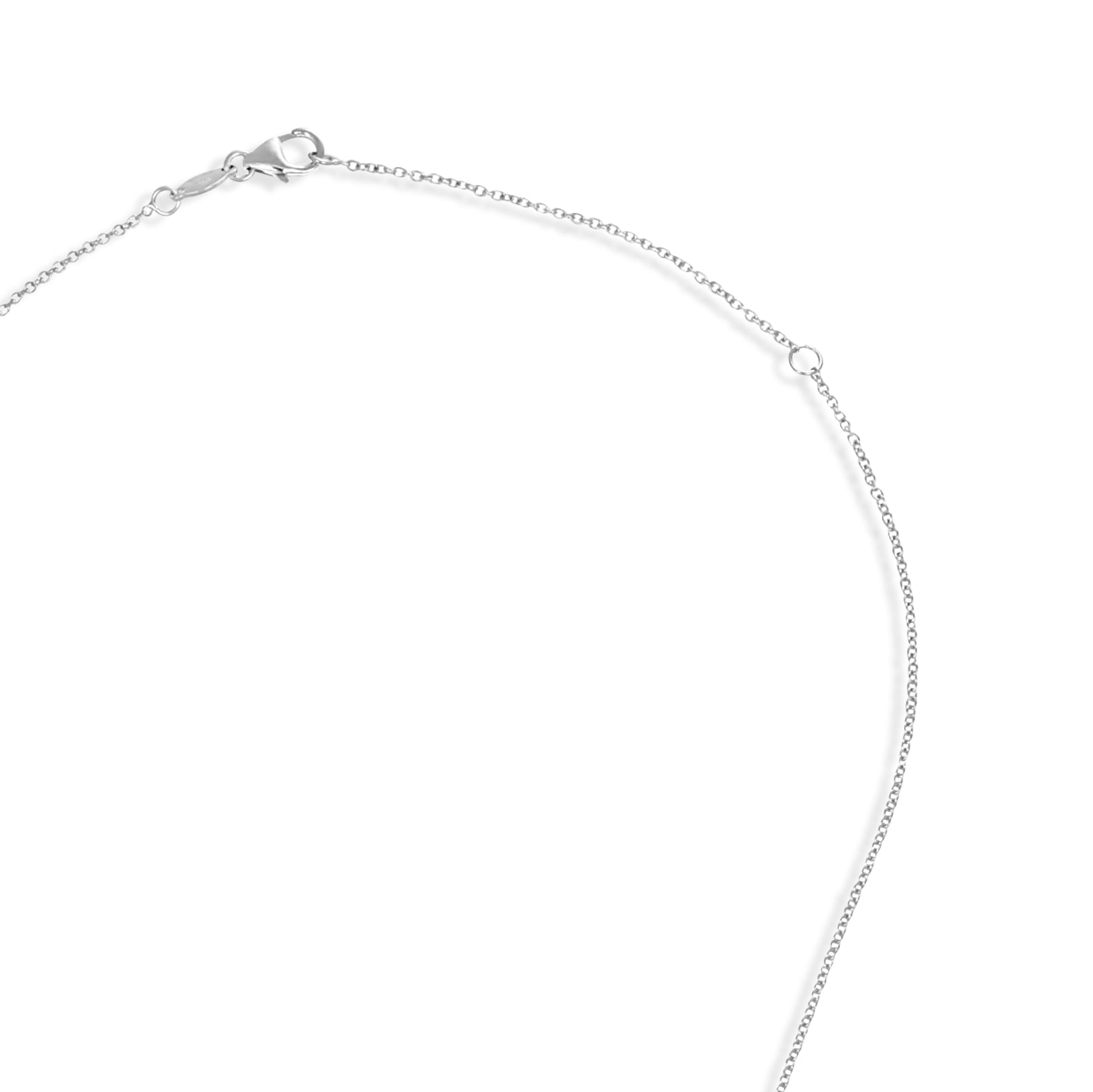 Collana con ciondolo - 18 carati Oro bianco - 0.67 tw. Diamante