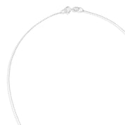 Collana con Ciondolo in Oro bianco 18 carati Diamanti da 0.32 Ct tot