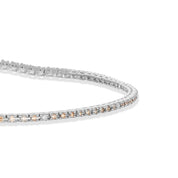 Bracciale - 18 carati Oro bianco - 0.93ct. tw. Zaffiro - Diamante