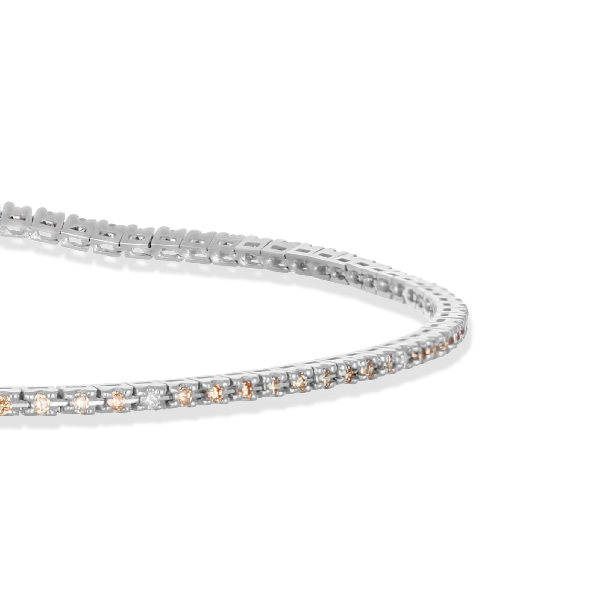 Bracciale - 18 carati Oro bianco - 0.93ct. tw. Zaffiro - Diamante