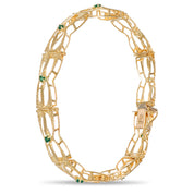 Bracciale - 18 carati Oro giallo - 0.45ct. tw. Smeraldo