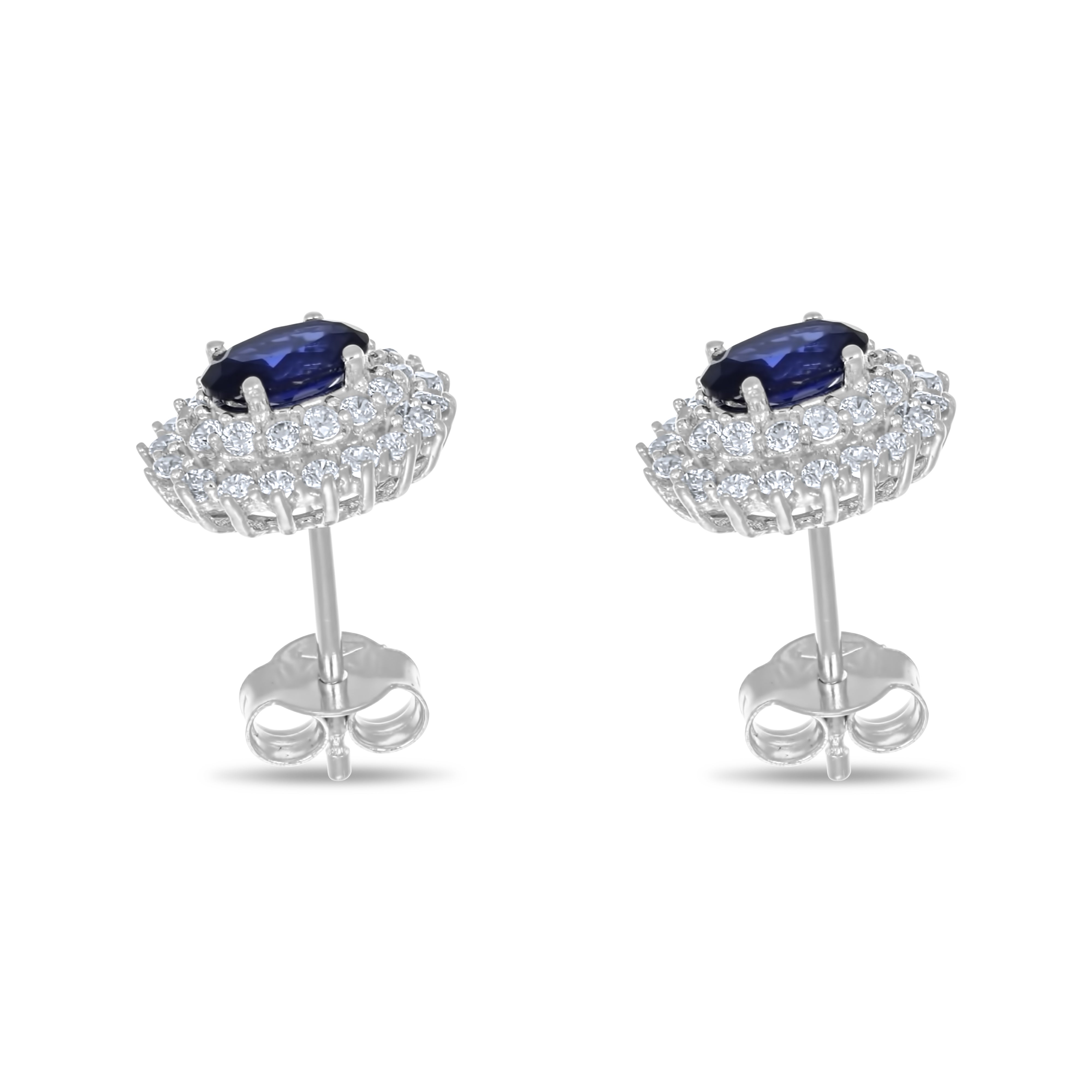 Never Say Never - Orecchini in oro bianco 18 kt e zirconi a forma Never Say Never - Orecchini in oro bianco 18 kt e zirconi a forma