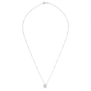 Collana con ciondolo - 18 carati Oro bianco - 0.09ct. tw. Diamante (Naturale)