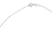 Collana con ciondolo - 18 carati Oro bianco - 0.09ct. tw. Diamante (Naturale)