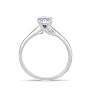 Anello - 18 carati Oro bianco - 0.72ct. tw. Diamante (Naturale)