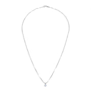 Collana con ciondolo - 18 carati Oro bianco - 0.16ct. tw. Diamante