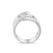 Anello - 18 carati Oro bianco - 0.30ct. tw. Diamante (Naturale)