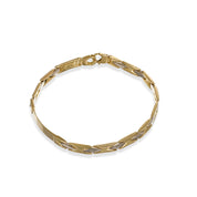 Bracciale in Oro giallo , Oro bianco 18 carati