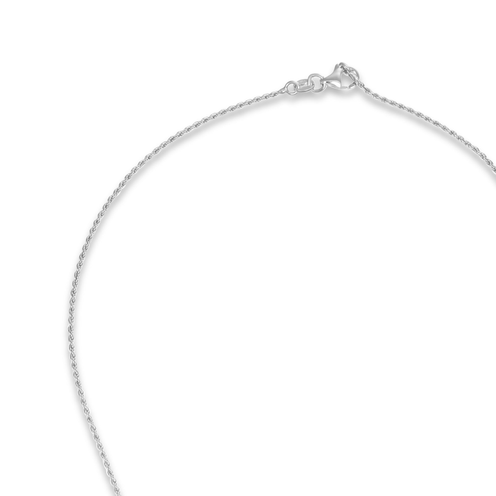 Collana con ciondolo - 18 carati Oro bianco - 0.10ct. tw. Diamante (Naturale)