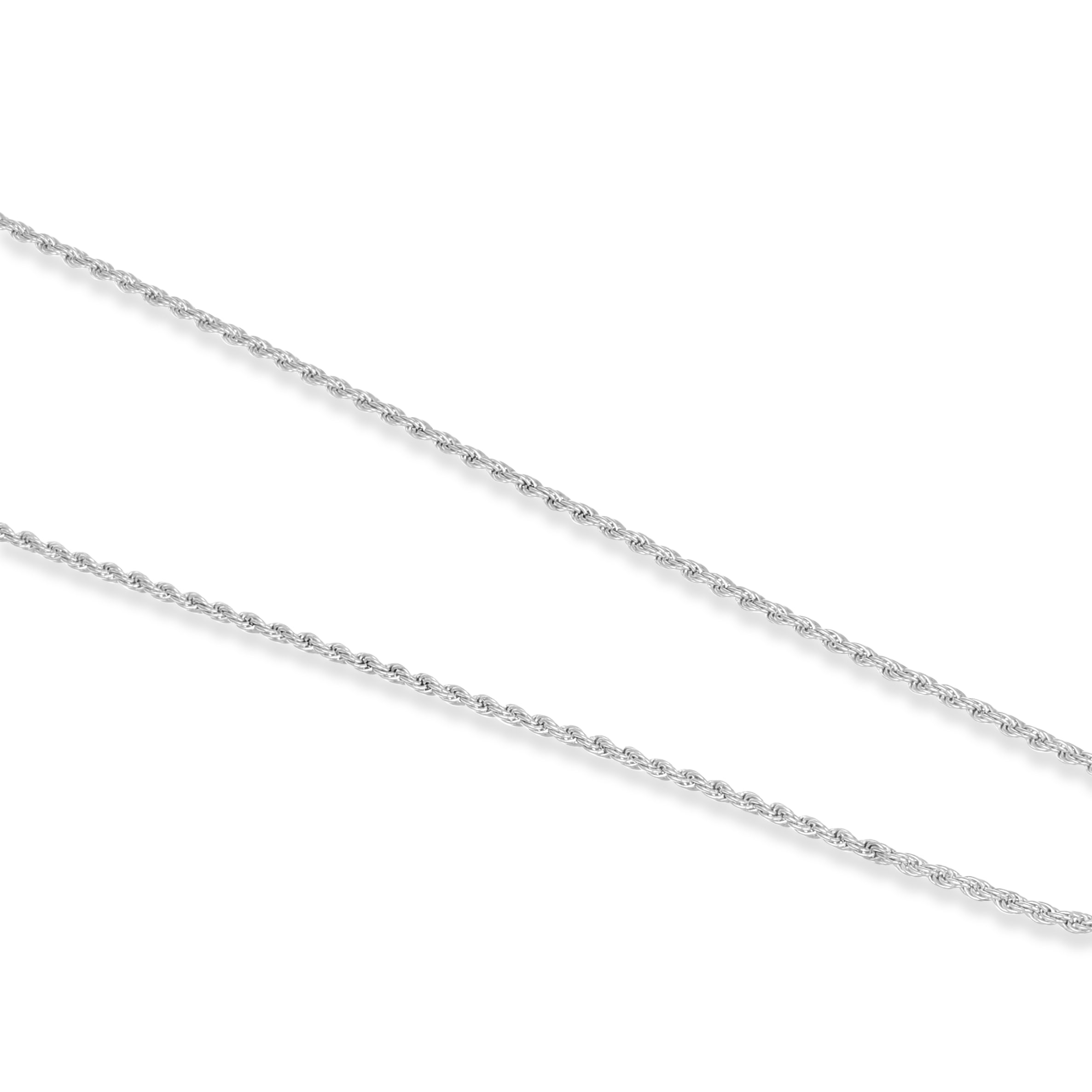 Collana con ciondolo - 18 carati Oro bianco - 0.10ct. tw. Diamante (Naturale)