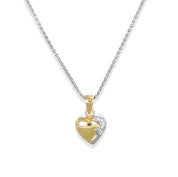 Collana con ciondolo - 18 carati Oro bianco - 0.05ct. tw. Diamante