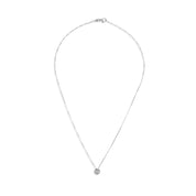 Collana con ciondolo - 18 carati Oro bianco - 0.20ct. tw. Diamante (Naturale)