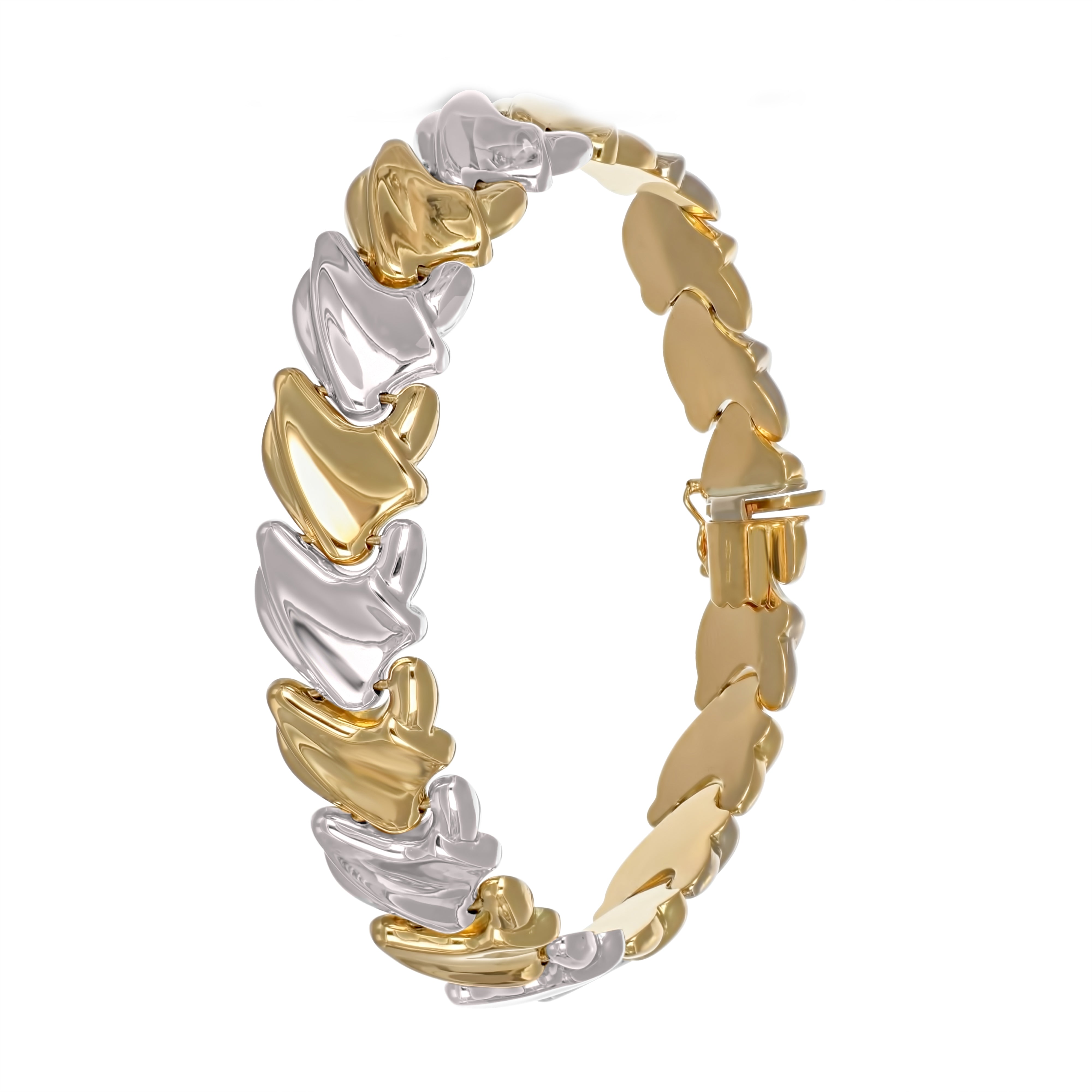 Bracciale in Oro giallo ,Oro Bianco 18 carati