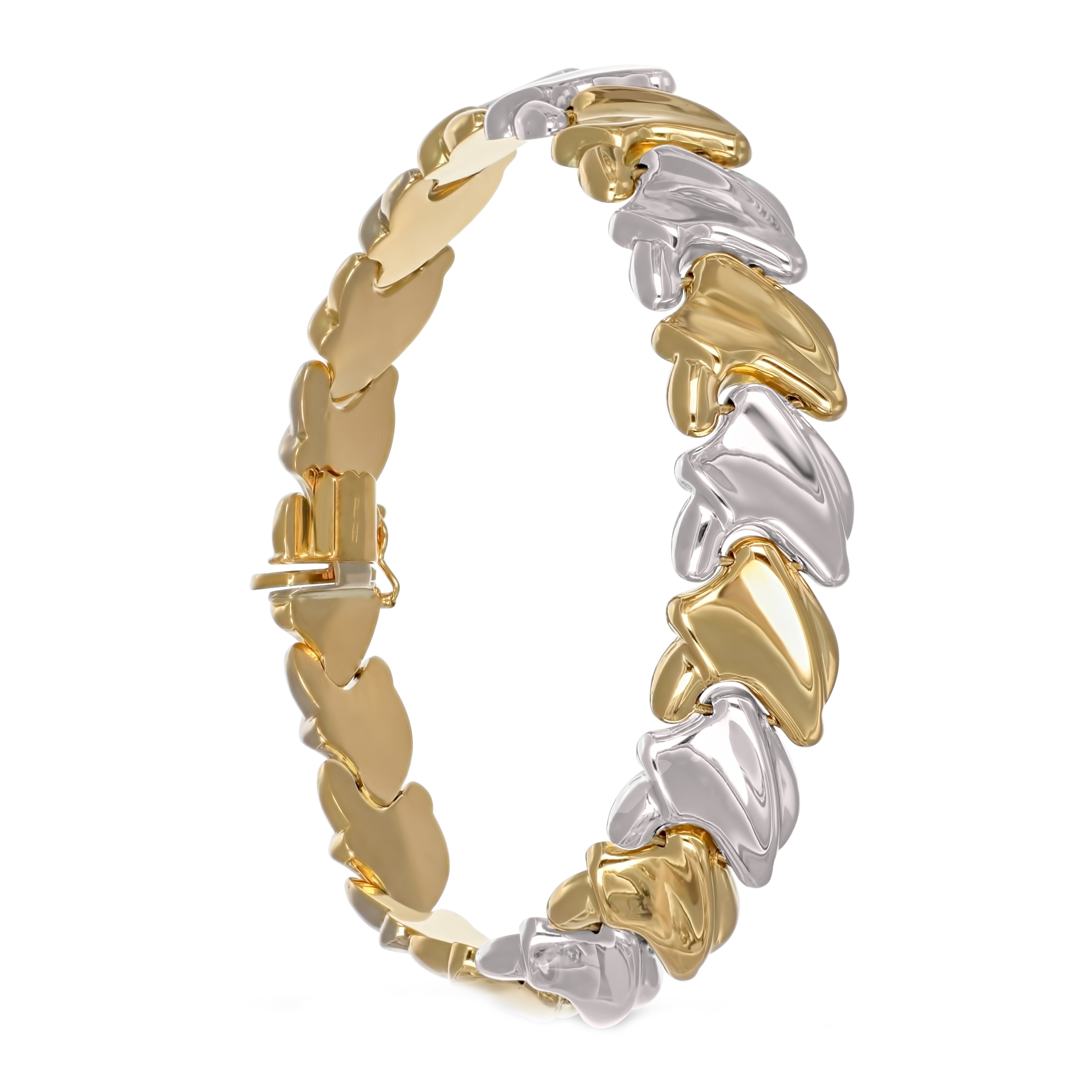 Bracciale in Oro giallo ,Oro Bianco 18 carati