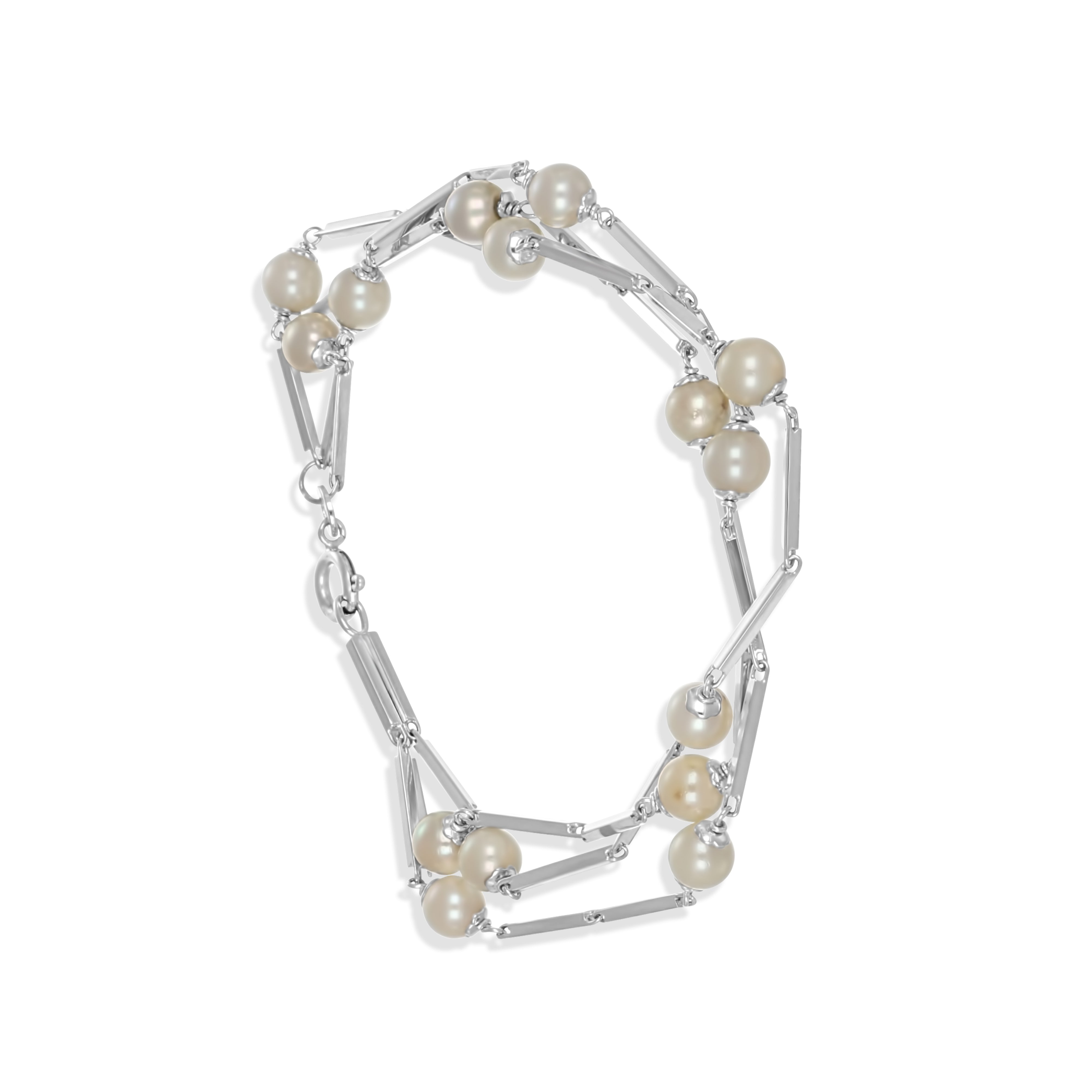 Bracciale - Oro bianco 18 kt. - Perla