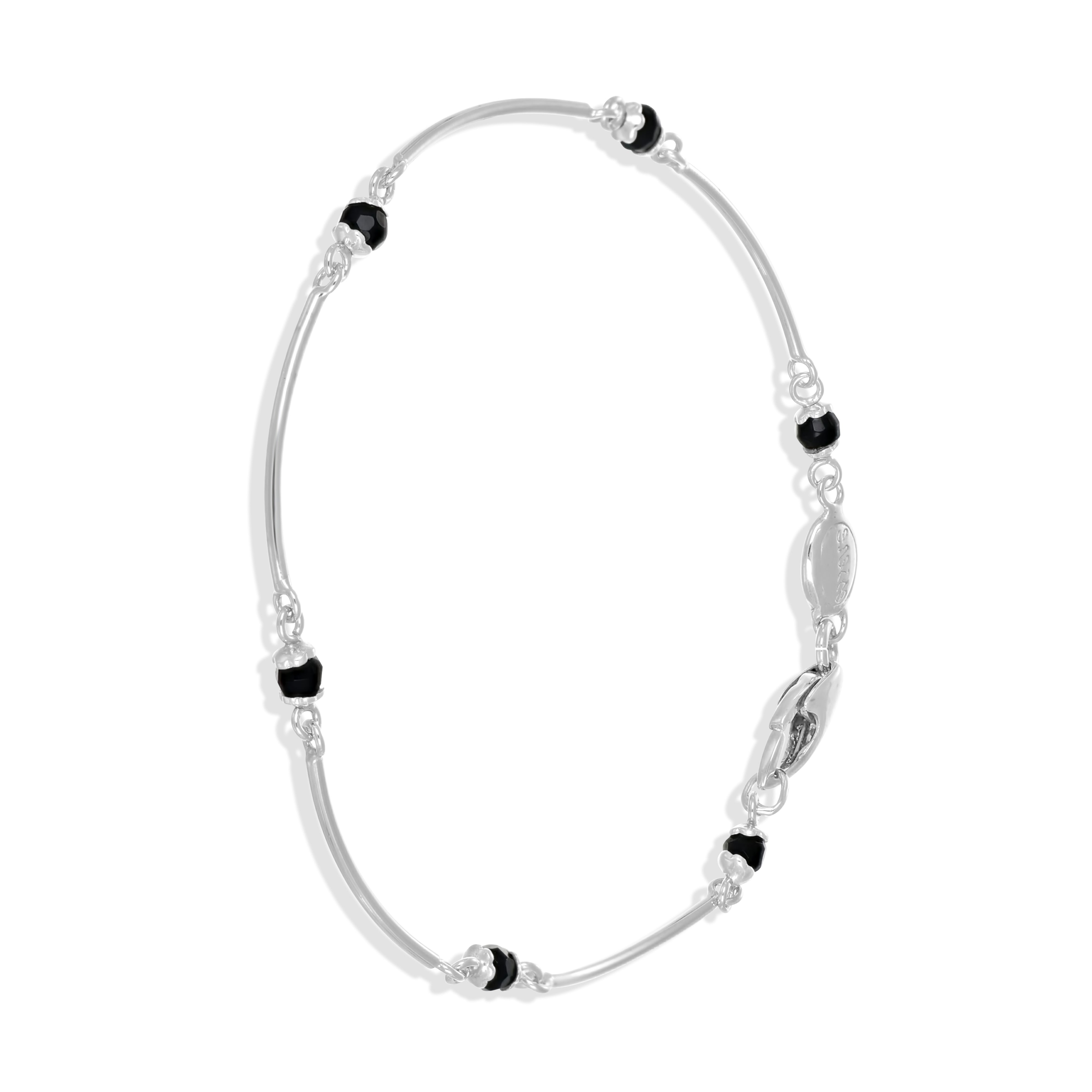 Bracciale - 18 carati Oro bianco - 0.36ct. tw. Onice