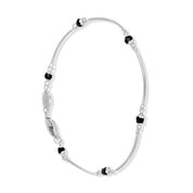 Bracciale - 18 carati Oro bianco - 0.36ct. tw. Onice