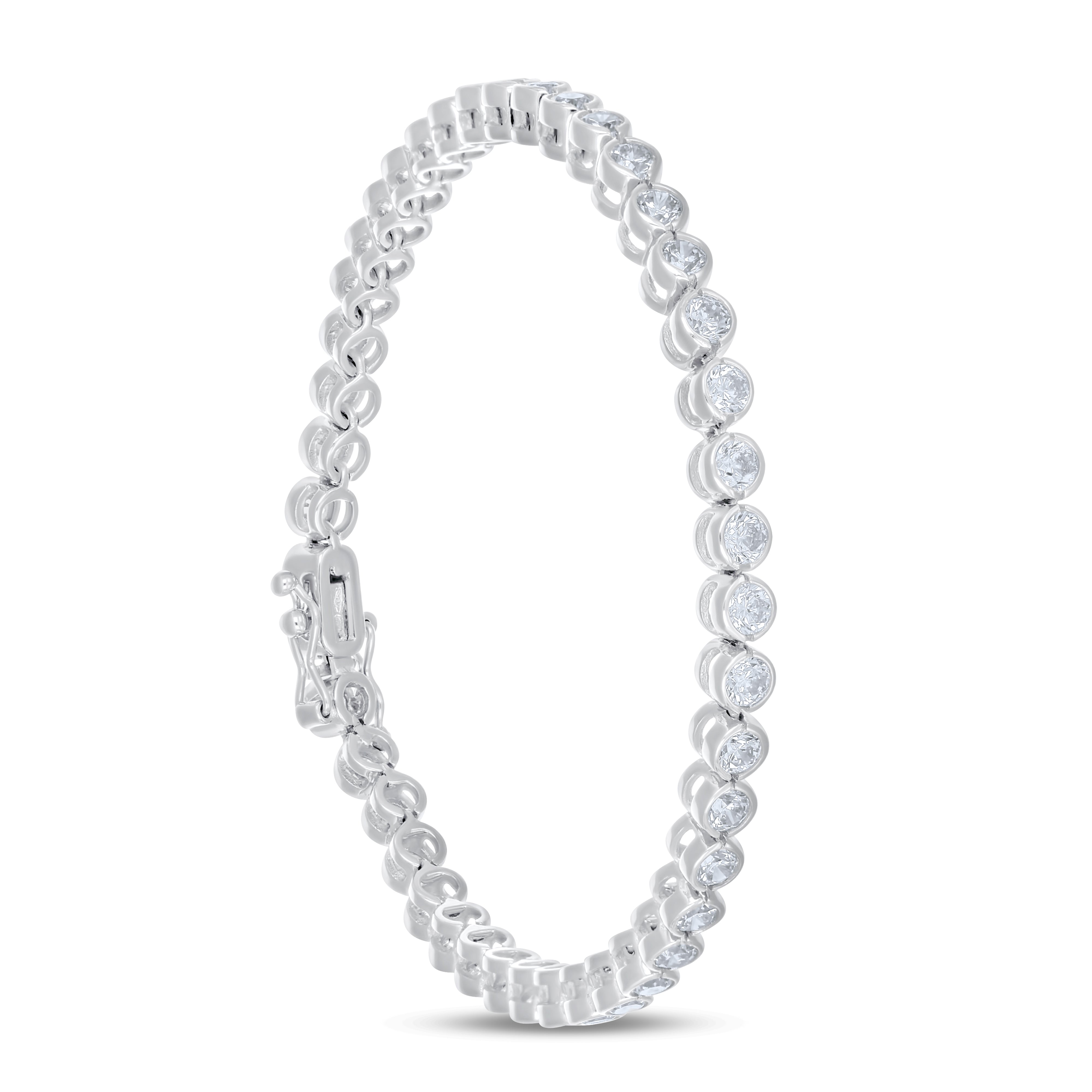 Bracciale in oro bianco 18 carati con Zirconi