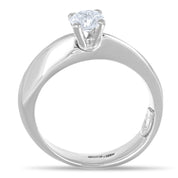 Anello - 18 carati Oro bianco - 0.50ct. tw. Diamante (Naturale)