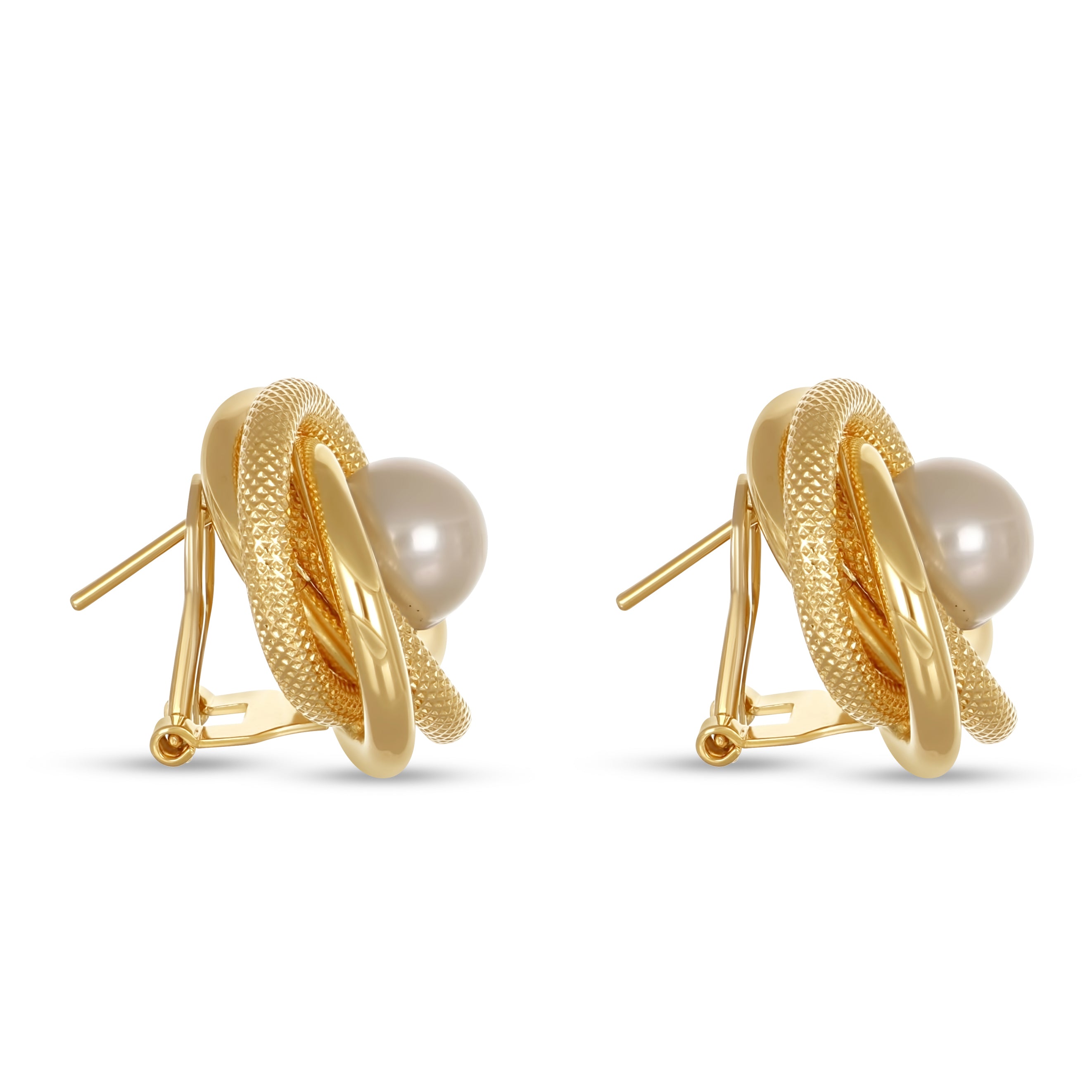 Orecchini - Oro giallo 18 kt. - Perla