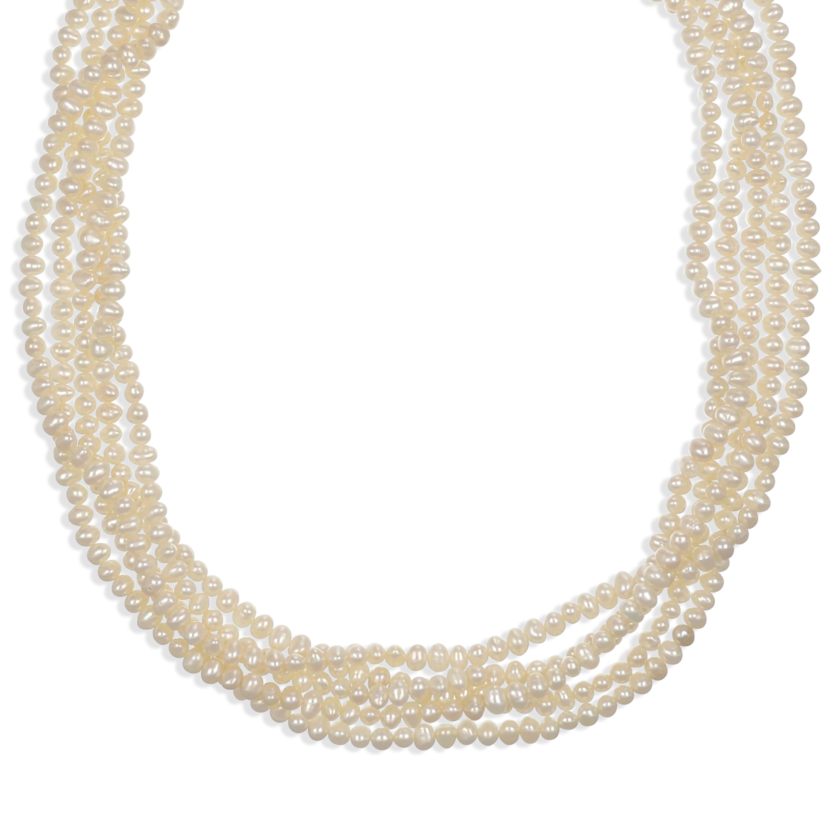 Collana - 18 carati Oro giallo- perla