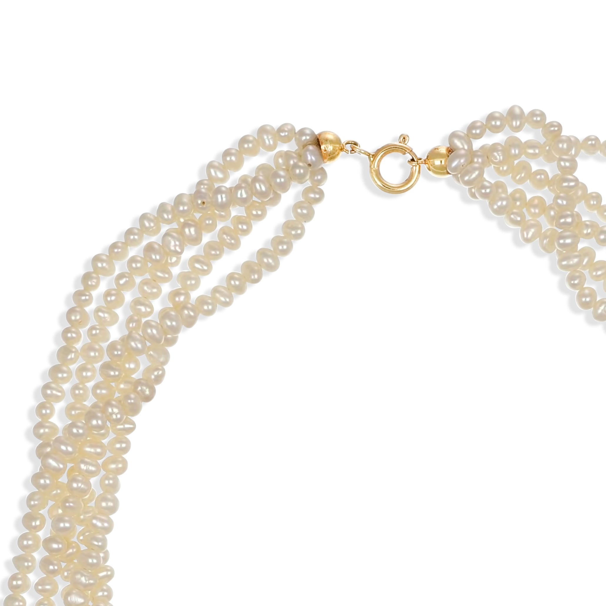 Collana - 18 carati Oro giallo- perla