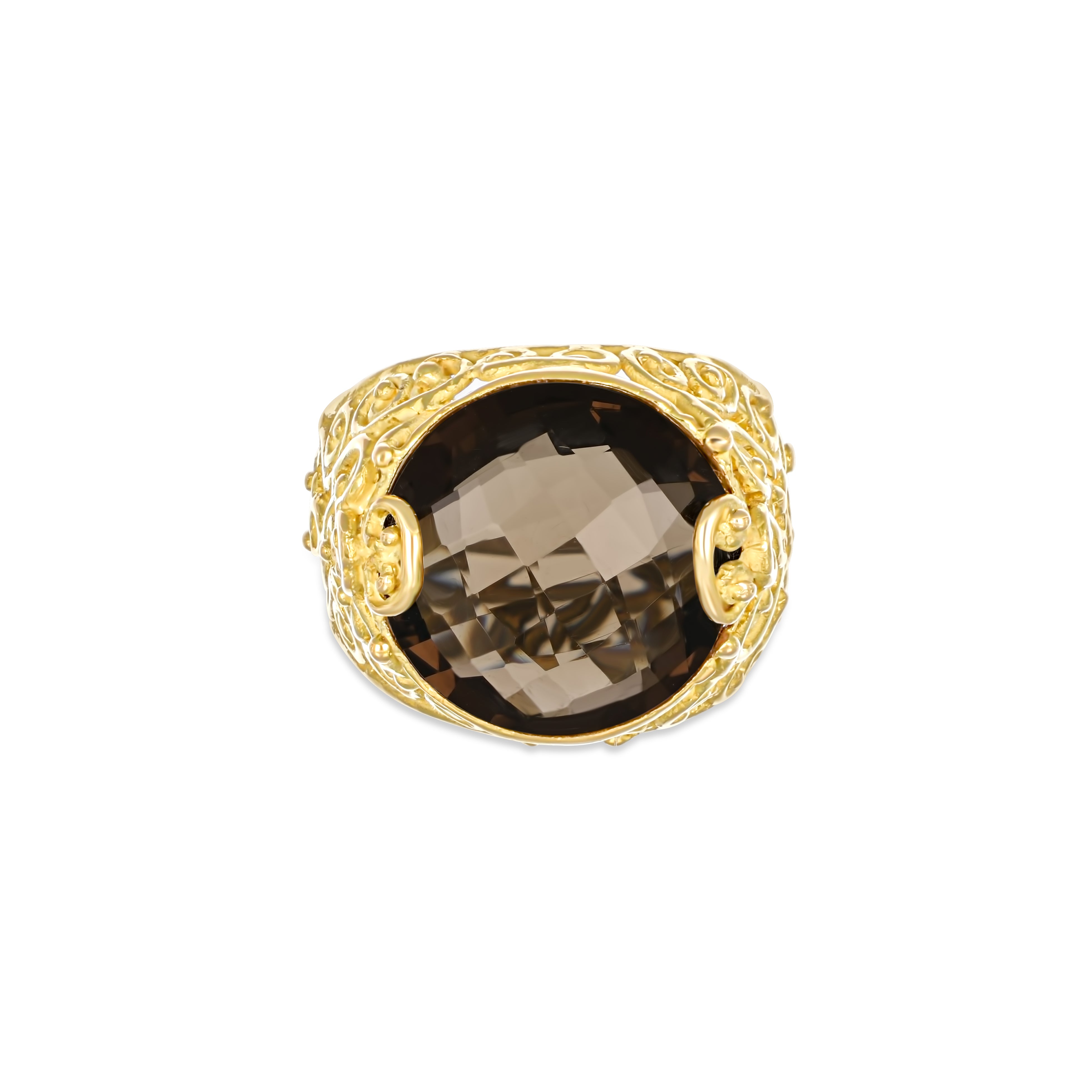 Anello - 18 carati Oro giallo - 15.00ct. tw. Topazio