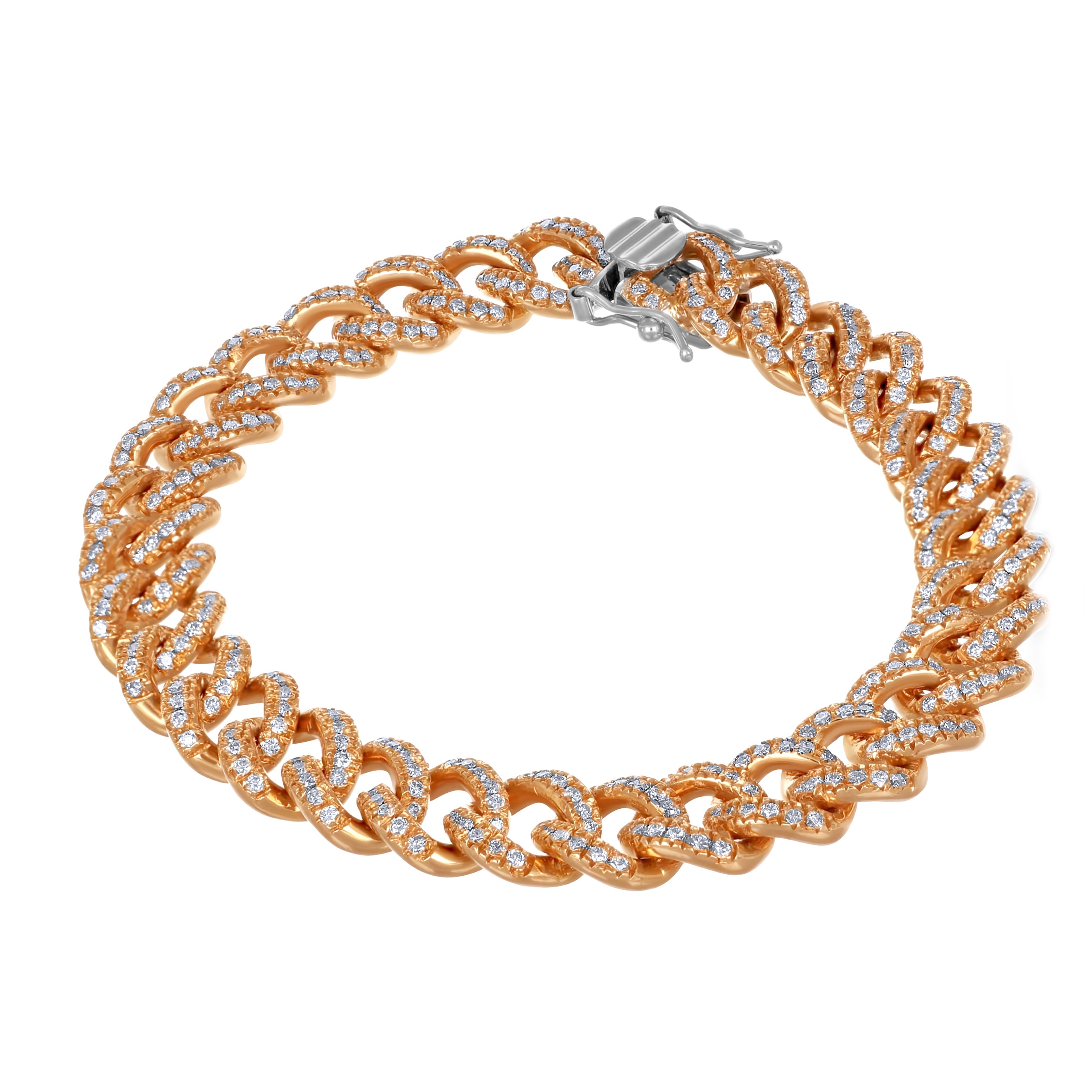 Bracciale - 18 carati Oro rosa - 4.00ct. tw. Diamante (Naturale)