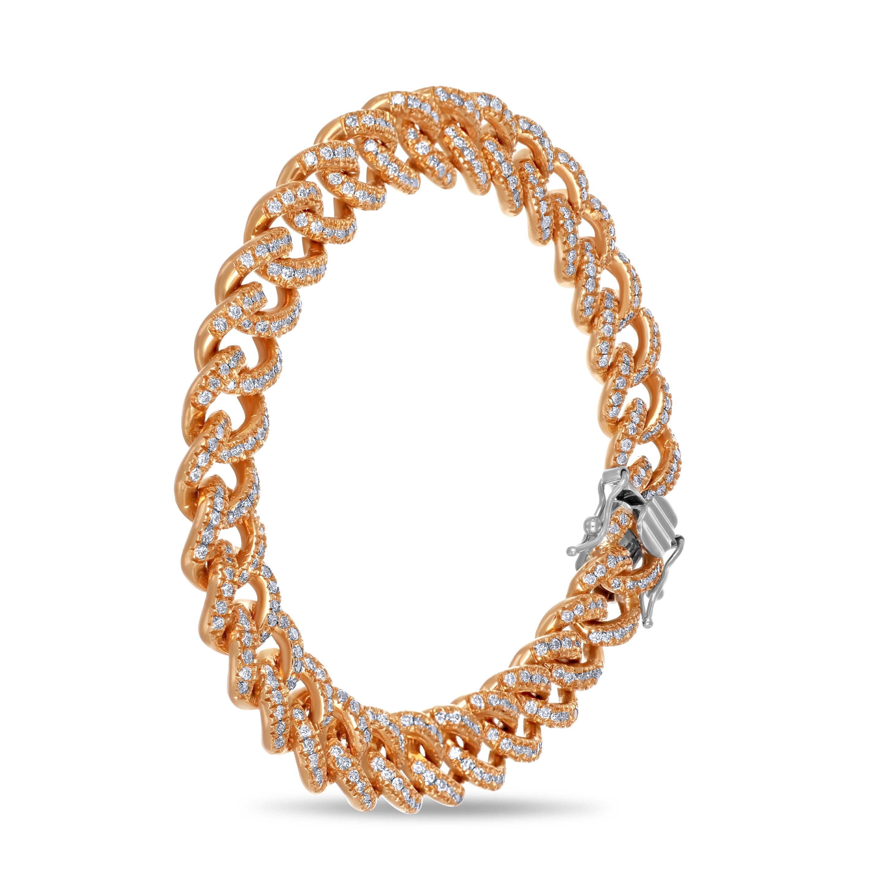 Bracciale - 18 carati Oro rosa - 4.00ct. tw. Diamante (Naturale)