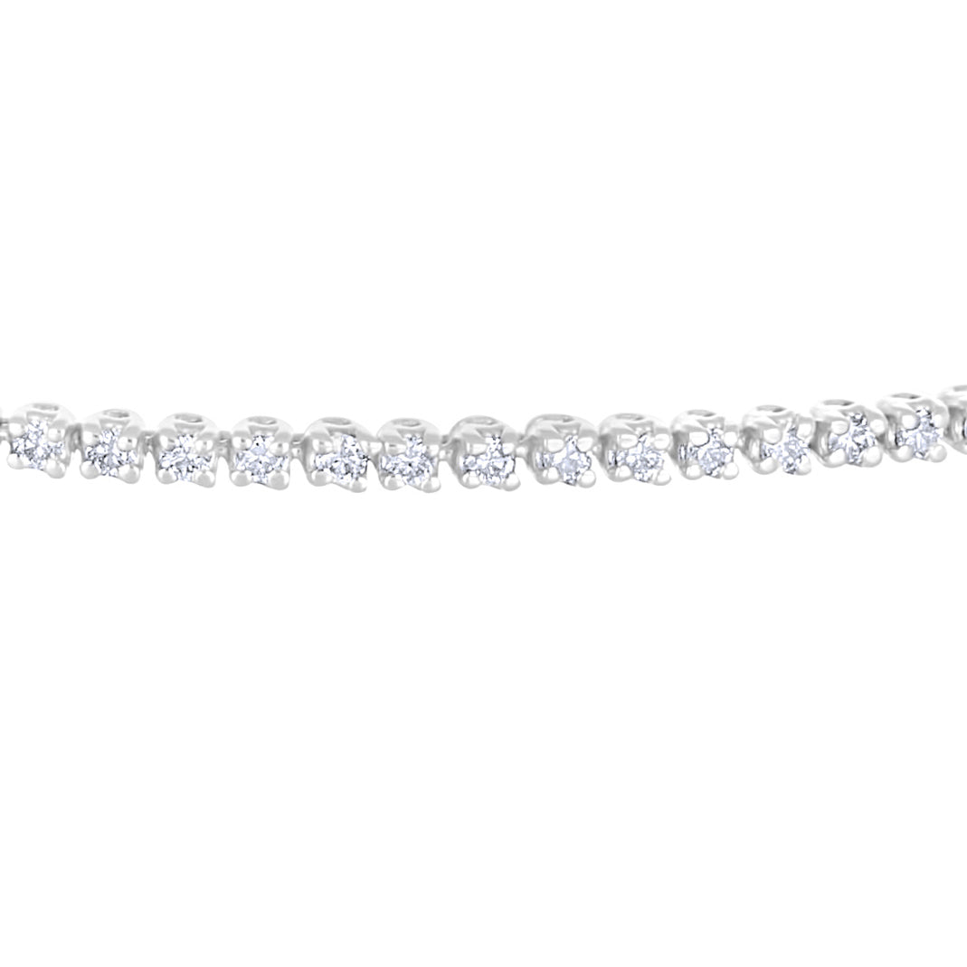 Bracciale - 18 carati Oro bianco - 0.92ct. tw. Diamante (Naturale)