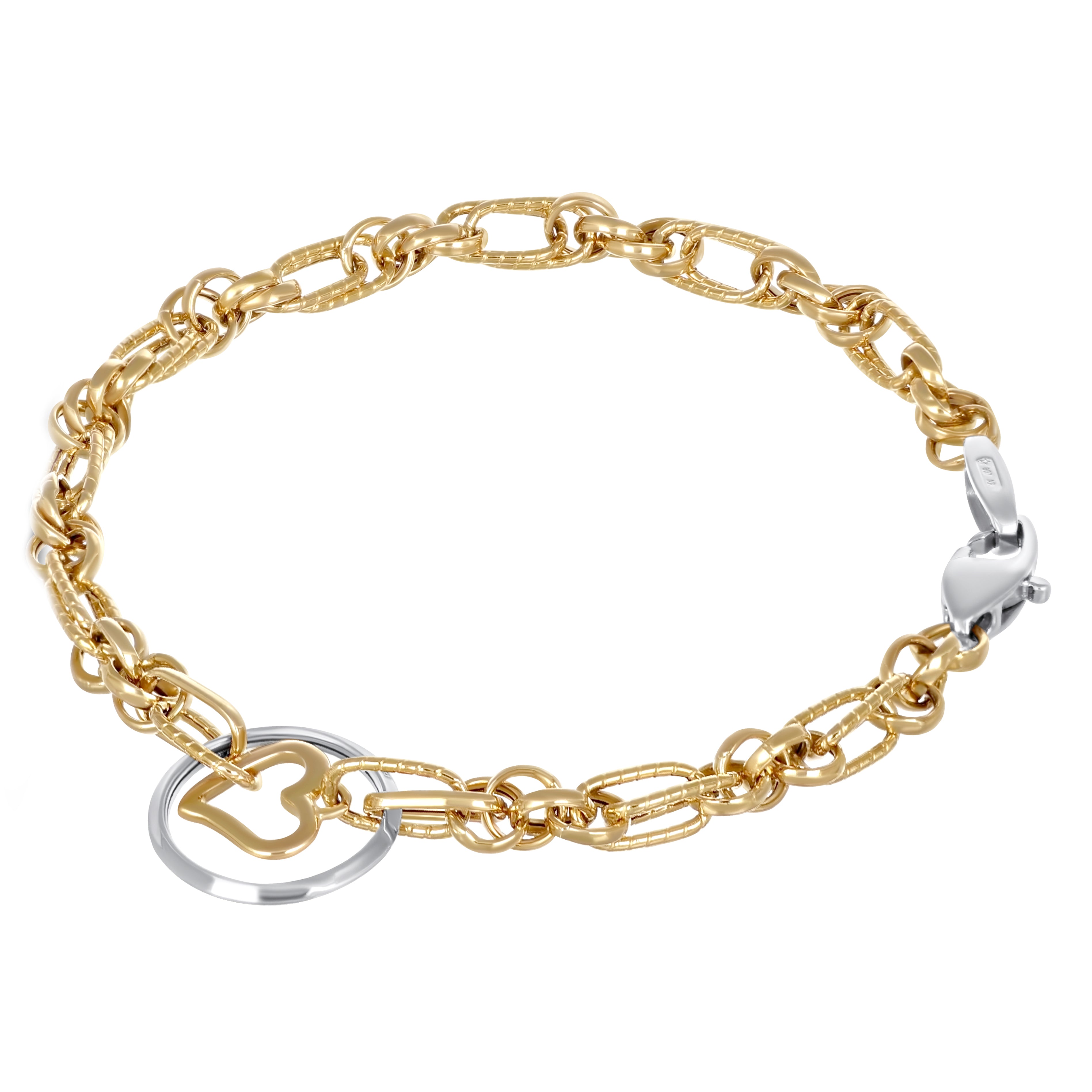 Bracciale in Oro giallo, Oro bianco 18 carati