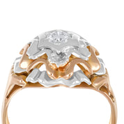 Anello - 18 carati Oro bianco, Oro giallo - 0.25ct. tw. Diamante (Naturale)