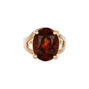 Anello - Oro giallo 14 kt - 7,00 ct. tw. Quarzo