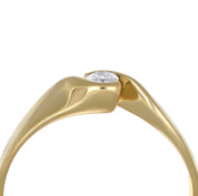 Anello - 18 carati Oro giallo - 0.08ct. tw. Diamante (Naturale)