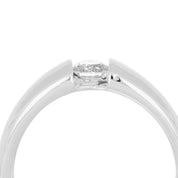 Anello - 18 carati Oro bianco - 0.25ct. tw. Diamante (Naturale)