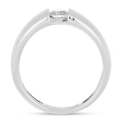 Anello - 18 carati Oro bianco - 0.25ct. tw. Diamante (Naturale)