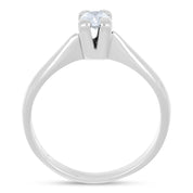 Anello - 18 carati Oro bianco - 0.20ct. tw. Diamante (Naturale)